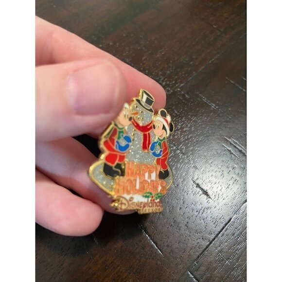 Disney Disneyland Resort Happy Holidays Mickey and Minnie Christmas Pin - Picture 2 of 6